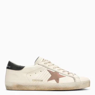 Golden Goose Men's White Leather Deluxe Low Trainer With Star Patch And Vintage Workmanship