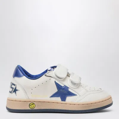 Golden Goose Kids' White/blue Ball Star Sneakers