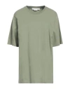 Golden Goose Woman T-shirt Sage Green Size S Cotton