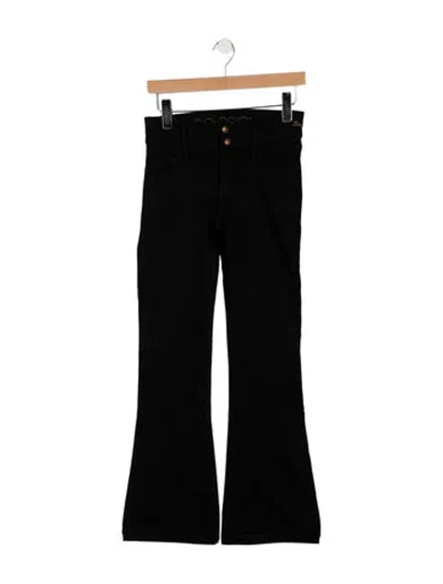 Pre-owned Goldsign High-rise Flared Jeans In Black