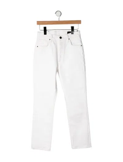 Pre-owned Goldsign High-rise Straight Leg Jeans W/ Tags In Neutrals