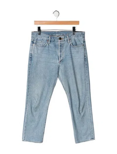 Pre-owned Goldsign Mid-rise Straight Leg Jeans In Blue