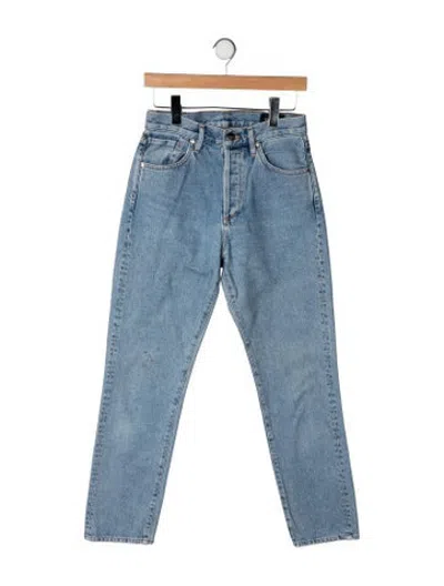 Pre-owned Goldsign Mid-rise Straight Leg Jeans In Blue