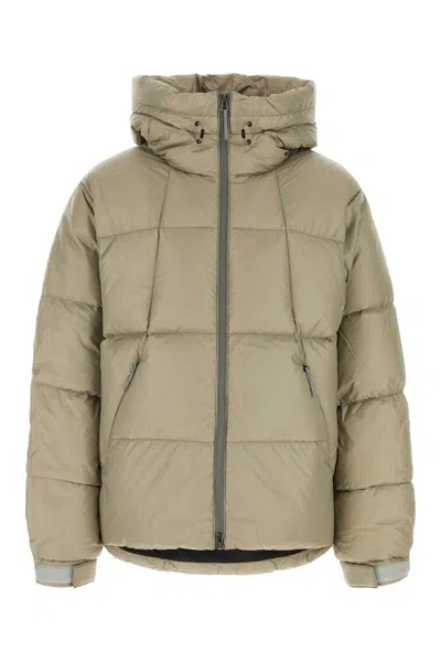 Goldwin Nylon Crystallite Down Jacket In Beige O Tan