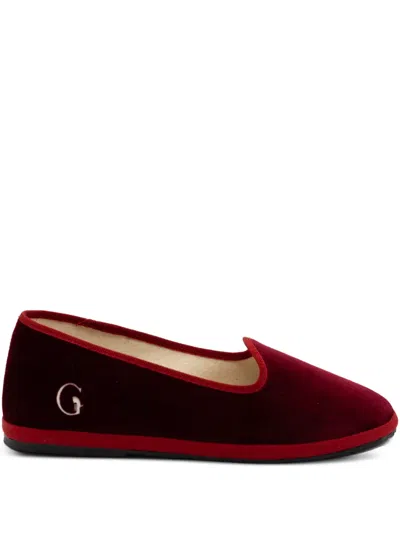 Gondolina Dogale Logo-detail Slippers In Red
