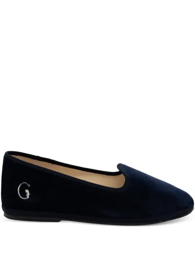 Gondolina Venezia Logo-detail Slippers In Blue