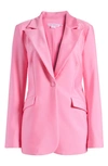 Good American High Shine Compression Sculpted Blazer In Sorority Pink003