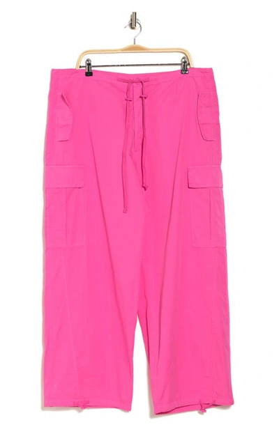 Good American Parachute Cargo Joggers In Malibu Pink003