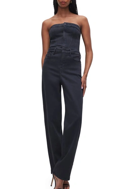 Good American Strapless Tube Jumpsuit In Black269
