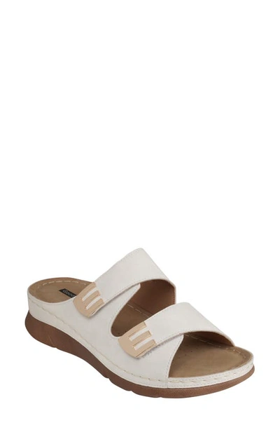 Good Choice New York Gretchen Hook & Loop Sandal In White