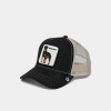 Goorin Bros . Bad Boy Trucker Hat In Black Denim/tan