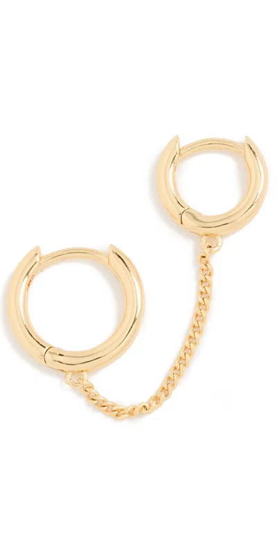 Gorjana Lou Double Huggie In Gold