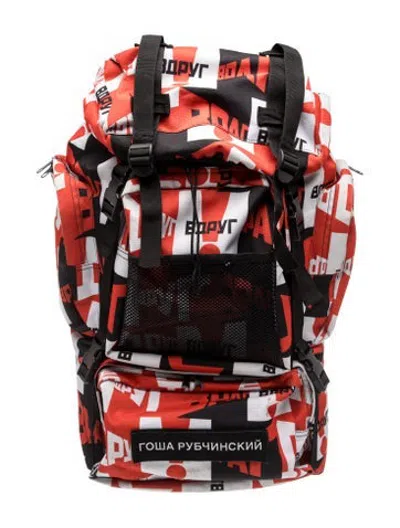 Pre-owned Gosha Rubchinskiy Canvas Backpack In Black