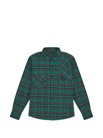 Gosha Rubchinskiy Checked Flannel Shirt In Green