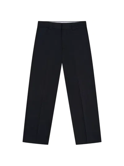 Gosha Rubchinskiy Logo-label Straight-leg Trousers In Brown