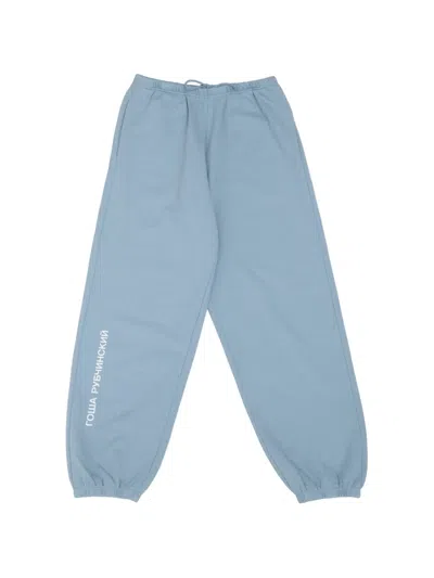 Gosha Rubchinskiy Logo-print Track Pants In Blue