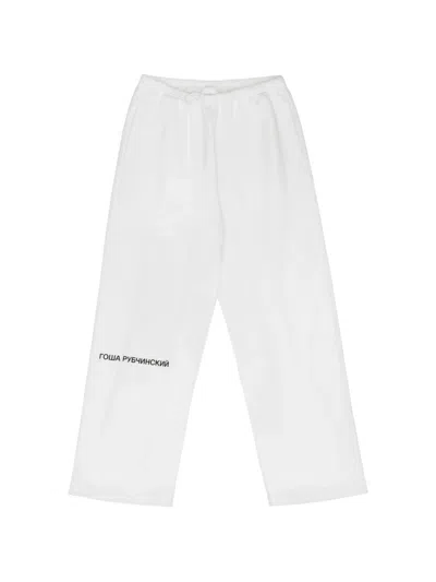 Gosha Rubchinskiy Logo-print Track Pants In White