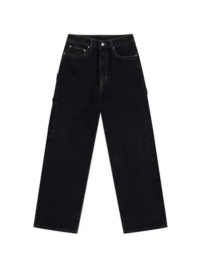 Gosha Rubchinskiy Utility Denim Straight-leg Jeans In Black