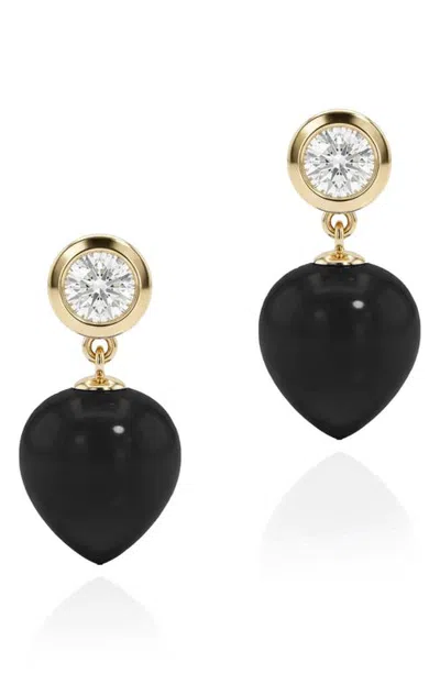 Goshwara Naughty 18k Gold Diamond & Rutilated Quartz Drop Earrings