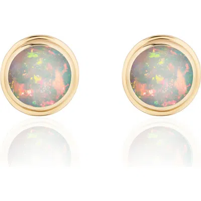 Goshwara Rock 'n' Roll 18k Gold Cabochon Stud Earrings