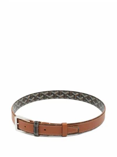 Pre-owned Goyard 2024 Fregate Ine Buckle Belt In Brown