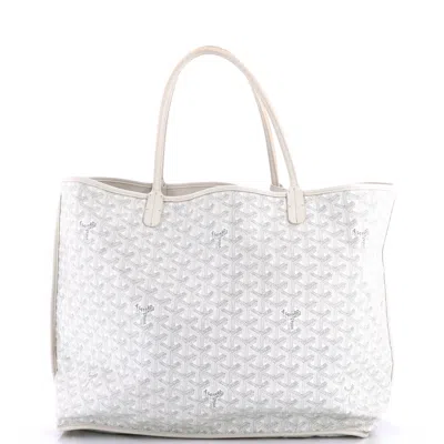 Goyard Anjou Reversible Tote Coated Canvas Gm In White