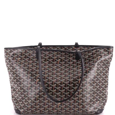 Goyard Artois Tote Coated Canvas Mm In Black