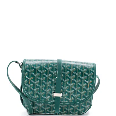 Goyard Belvedere Ii Messenger Bag Coated Canvas Pm In Green
