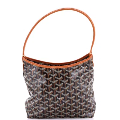 Goyard Boheme Hobo Coated Canvas Mini In Brown