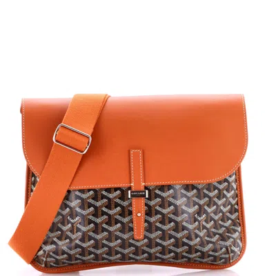Goyard Coursier Messenger Bag Coated Canvas And Leather