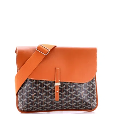 Goyard Coursier Messenger Bag Coated Canvas And Leather