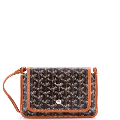 Goyard Plumet Clutch Wallet Coated Canvas In Brown