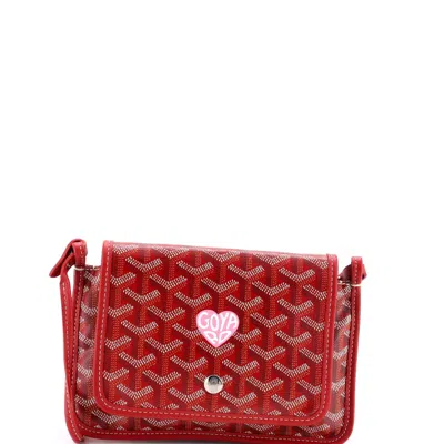 Goyard Plumet Clutch Wallet Printed Coated Canvas In Red