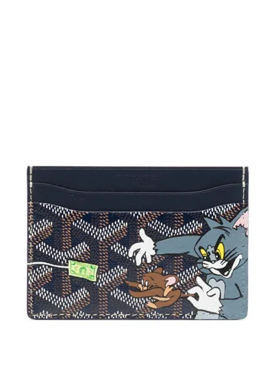 Pre-owned Goyard  Tom And Jerry-print Saint Sulpice Card Holder In Multicolour
