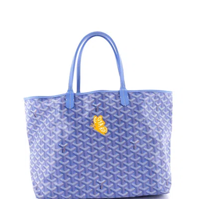 Goyard Saint Louis Reversible Tote Printed Coated Canvas And Printed Canvas Pm In Blue
