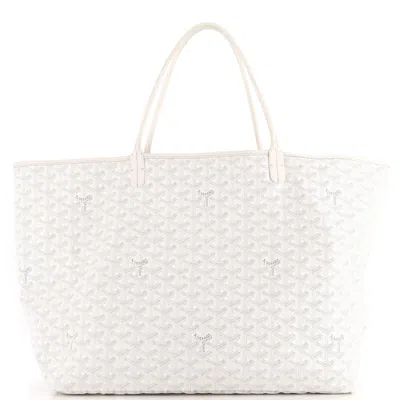 Goyard Saint Louis Tote Coated Canvas Gm In White