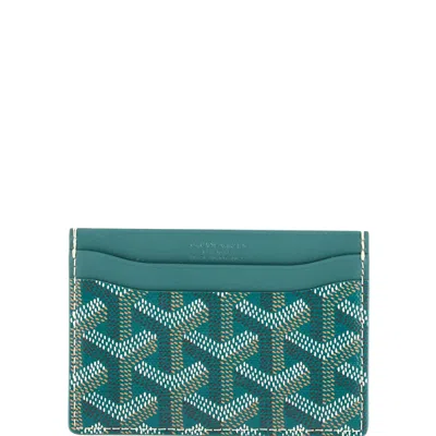 Goyard Saint Sulpice Card Holder Coated Canvas In Green