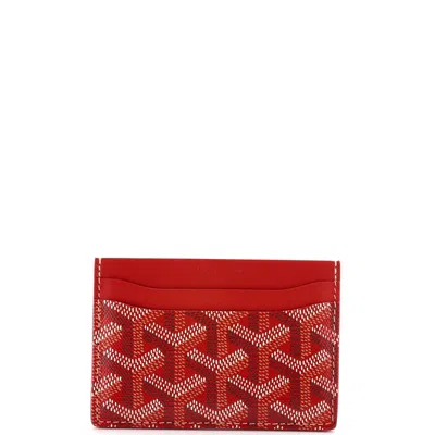 Goyard Saint Sulpice Card Holder Coated Canvas In White
