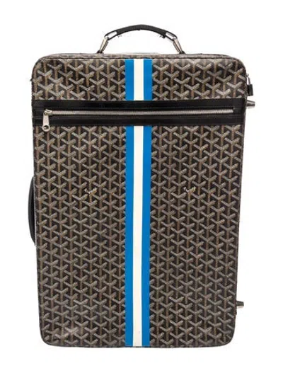 Pre-owned Goyard Ine Trolley In Black/brown