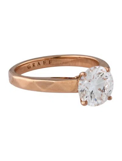 Pre-owned Graff 18k 1.55ct Diamond Engagement Ring In Multicolor