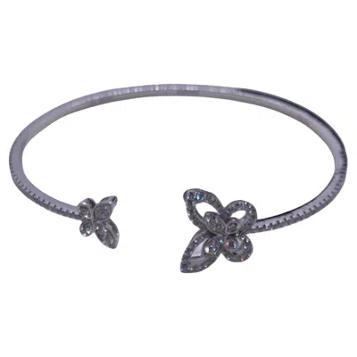 Pre-owned Graff 18k White Gold Diamond Butterfly Phantom Bracelet