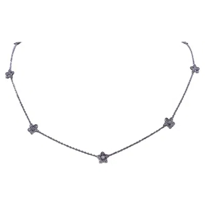 Pre-owned Graff Wild Flower Collection Pav� Diamond Necklace In Multiple