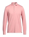 Gran Sasso Man Polo Shirt Pink Size 40 Cotton