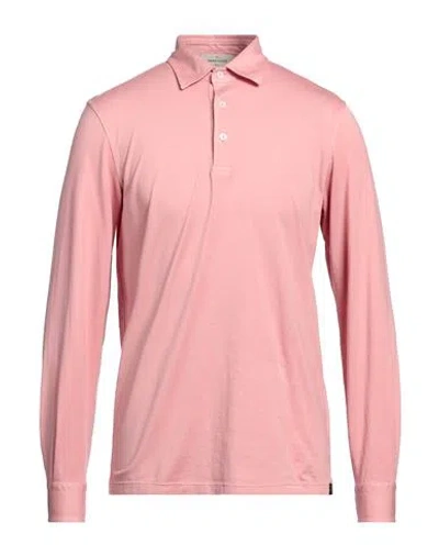 Gran Sasso Man Polo Shirt Pink Size 40 Cotton