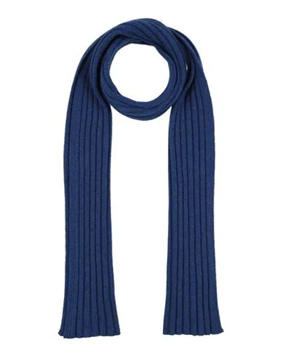 Gran Sasso Man Scarf Blue Size - Virgin Wool, Viscose, Cashmere