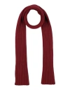 Gran Sasso Man Scarf Brick Red Size - Virgin Wool, Viscose, Cashmere