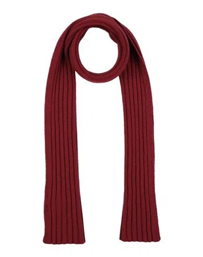 Gran Sasso Man Scarf Brick Red Size - Virgin Wool, Viscose, Cashmere