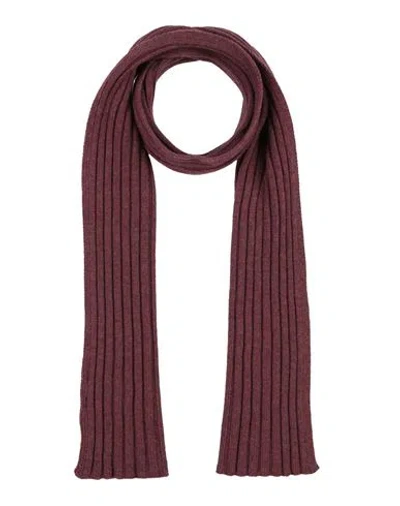 Gran Sasso Man Scarf Burgundy Size - Virgin Wool, Viscose, Cashmere In Red