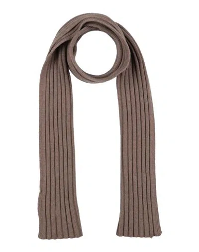 Gran Sasso Man Scarf Khaki Size - Virgin Wool, Viscose, Cashmere In Beige