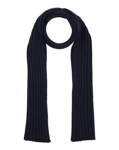 Gran Sasso Man Scarf Midnight Blue Size - Virgin Wool, Viscose, Cashmere